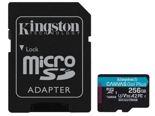 MEMORIJE KARTICE KINGSTON SDCG3/256GB/MICROSDXC/256GB/CLASS 10/170MB/S-90MB/S+ADAPTER